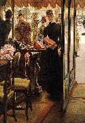 James Joseph Jacques Tissot Shop Girl oil